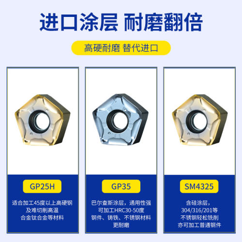 MFPN66度平面铣刀盘加工中心铣床BT40飞刀盘京瓷五角PNMU0905刀片