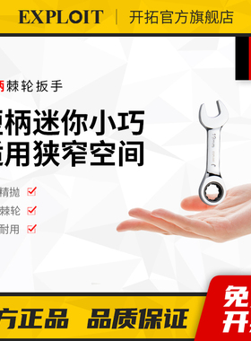 迷你短柄小号棘轮快速扳手快板刺轮快扳19mm13号12省力10快轮套装