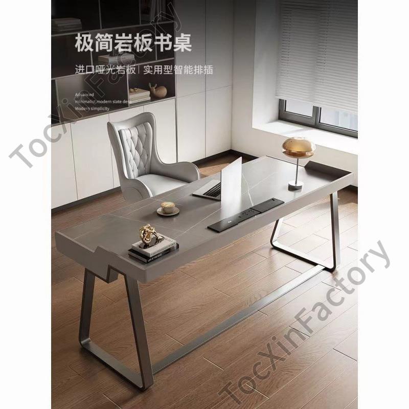 JGP1岩板书桌高级轻奢风书房公一体桌现代家用意式极简网红价