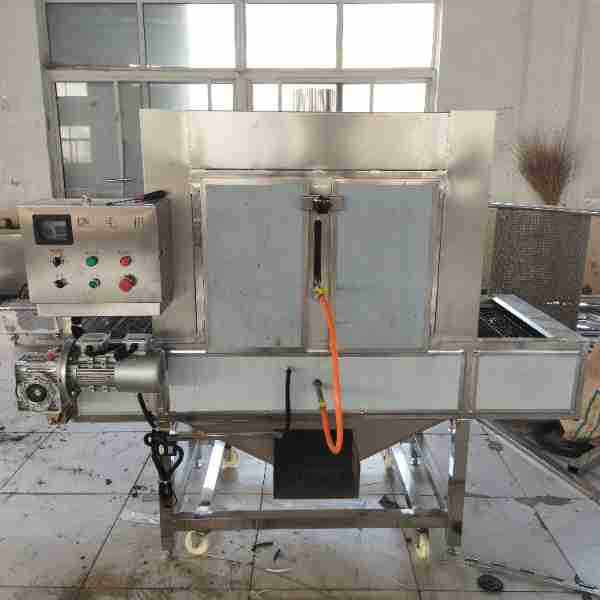 自动喷火猪头烧毛机带皮五花肉隧道式烧毛机屠宰场肉联厂去毛设备