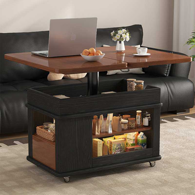 客厅家用沙发侧边几柜可升降折叠移动推车小户型中古风茶几桌实木,农机/农具/农膜,其它农用工具,淘宝优惠券,粉丝福利购,淘宝优惠卷