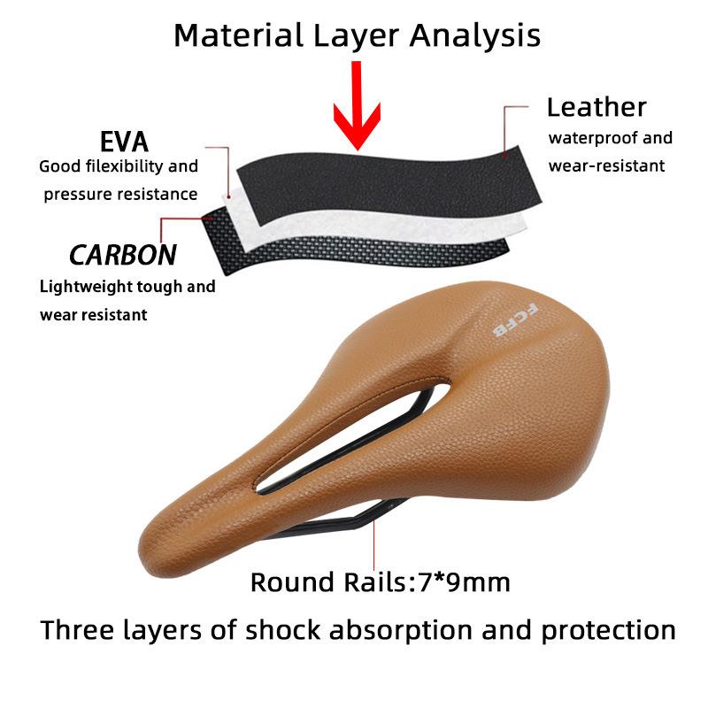 跨境自行车碳纤维座垫公路山地车坐垫轻量碳纤鞍座弹力车座零配件