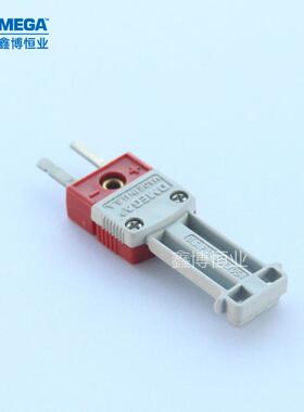 奥米佳小号526钨铼热电偶用C型迷你公插带绕线手柄红色端子连接器