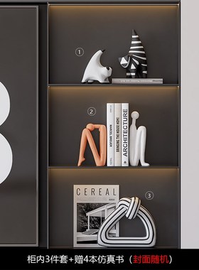 北欧现代轻奢书档抽象人t物摆件创意家居办公室书柜书挡酒柜装饰