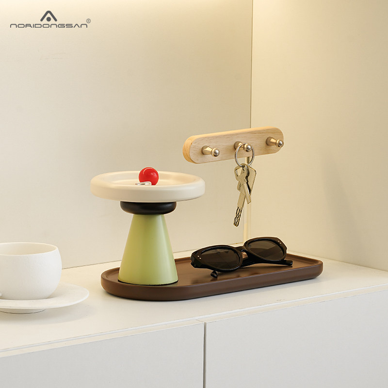 NORI简约现代轻奢桌面摆件y收纳架入户玄关钥匙眼镜托盘装饰品