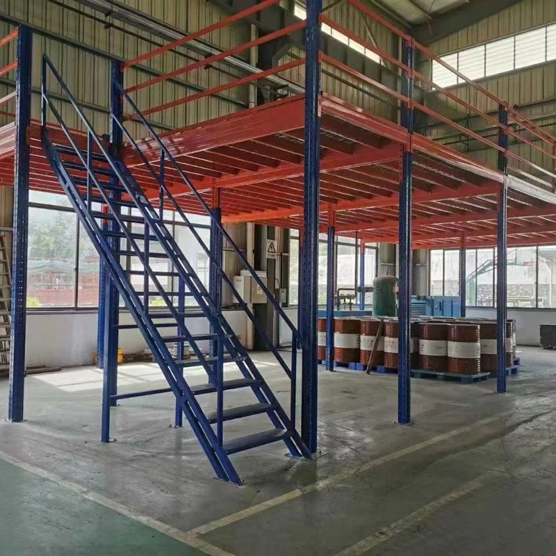 阁楼平台货架f车间办公室库房隔层可拆卸二层架大型厂房钢结构搭