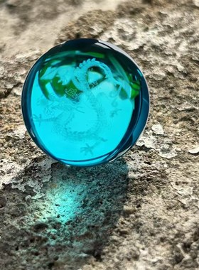 哪咤魔丸灵珠敖丙魔童周边水晶球E发光小玻璃桌面摆件节日礼物