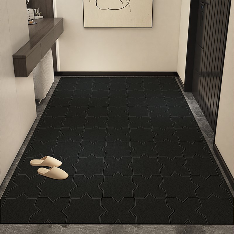 简约地垫入户门垫玄关入户皮革A脚踏垫子家用防滑耐磨可擦免洗去
