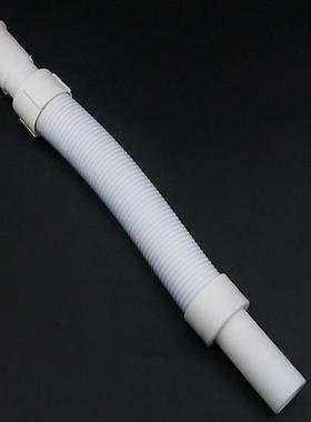 白色胶头钢丝下i水管 塑料下水管 面盆脸盆下水管 可拉伸下水管定