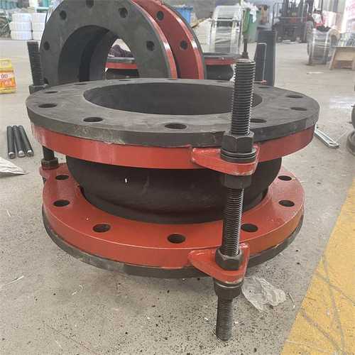 弘盛厂家专业加工304不锈钢法兰柔性橡胶接头 耐油酸碱橡胶软接头