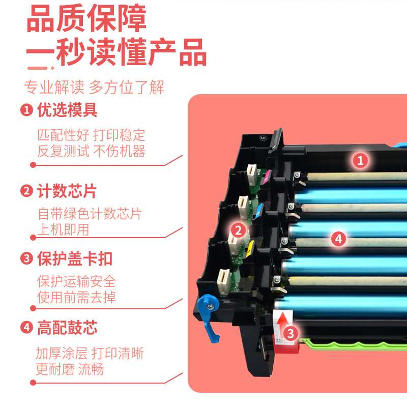 适用78C0ZV0利盟CS321鼓架CX421硒鼓CS/CX522 62 622 625成像鼓