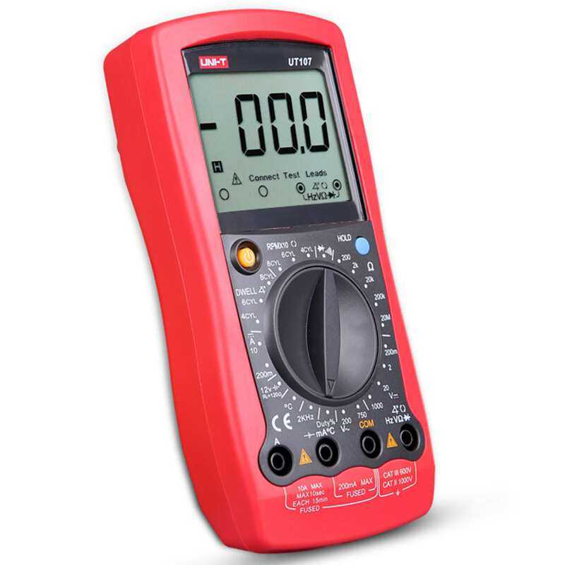 优利德UT105/107/109数字万用表高精度闭合角转速车用多用表维修