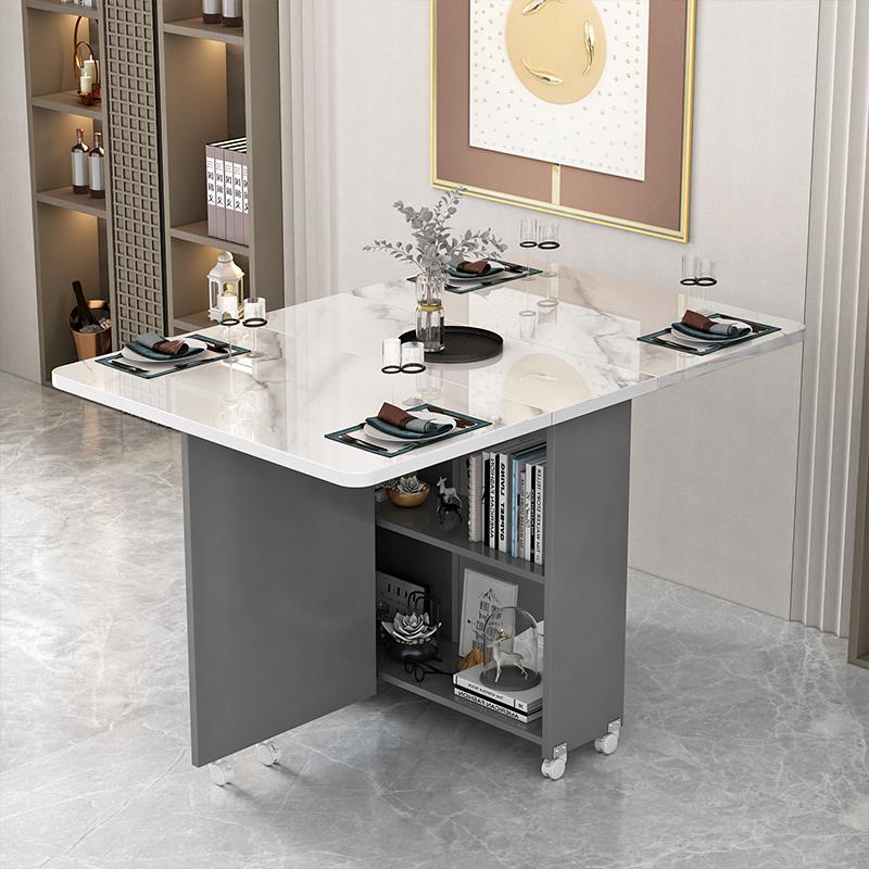 M*家用折叠餐桌小户型可移动长方形多功能餐厅宿舍简易吃饭桌