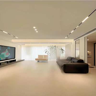 SPC石塑地板 纯色锁扣家用酒店商业空间 石纹防水石晶地板卡扣式