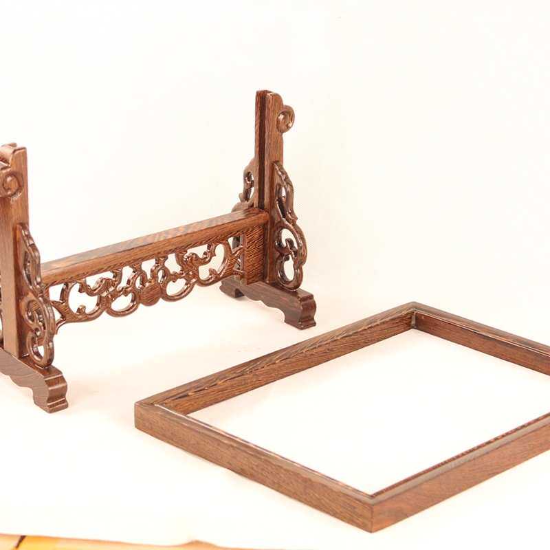 苏绣架子影楼相框胎毛画胎毛画皮影框架装裱框双面刺绣架剪纸裱框