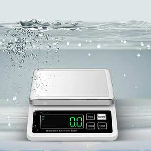 防水厨房秤充电克重称0.1g 304不锈钢多功能电子天平跨境工厂