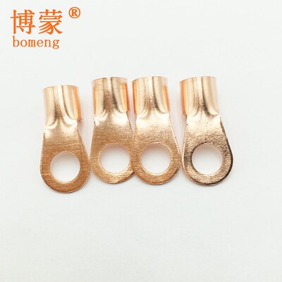紫铜接线端子10A 20A 30A 40A 50A 60A 100A线鼻子开口鼻通鼻子