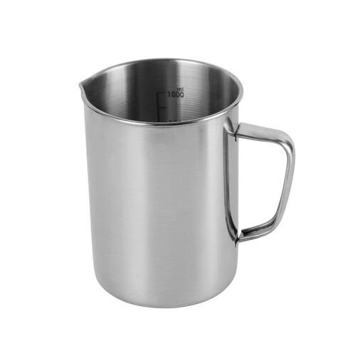 实验室烧杯量杯 500 1000ml 2000毫升304不锈钢量杯 刻度杯