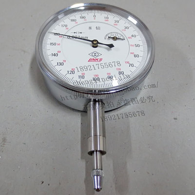 哈量千分表0-1*0.001mm 8钻防震千分指示表 指针内径千分表头
