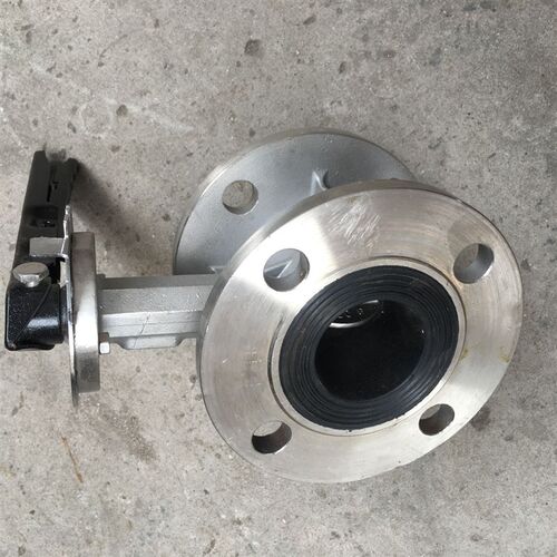 D341X-10P/304不锈钢法兰软密封蝶阀/三元乙丙橡胶/中线软密封蝶