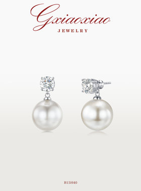 G XIAOXIAO镀K金【月落】气质高级优雅百搭耳环 B15H40 B15H42