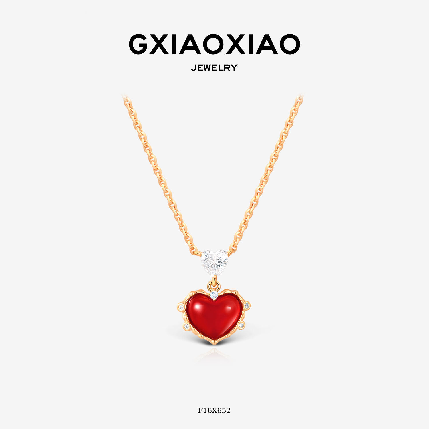 G XIAOXIAO 气质复古百搭喜庆爱心项链新年礼物 F16X651 F16X652,饰品/流行首饰/时尚饰品新,项链,淘宝优惠券,粉丝福利购,淘宝优惠卷