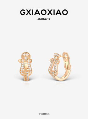 G XIAOXIAO 法式气质时尚百搭马蹄耳环 F15H112 F15H113