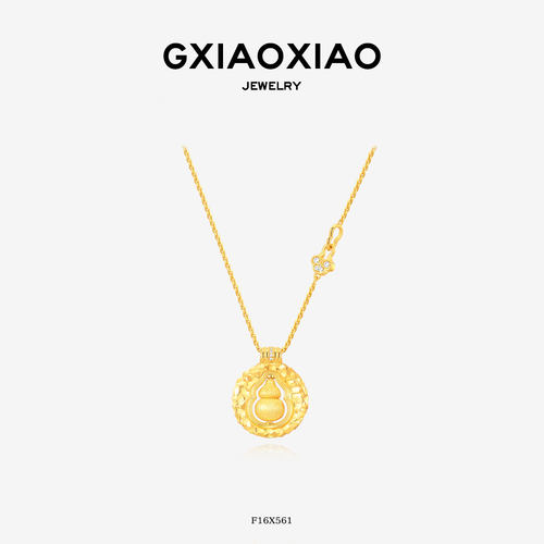 GXIAOXIAO新中式圆形葫芦项链