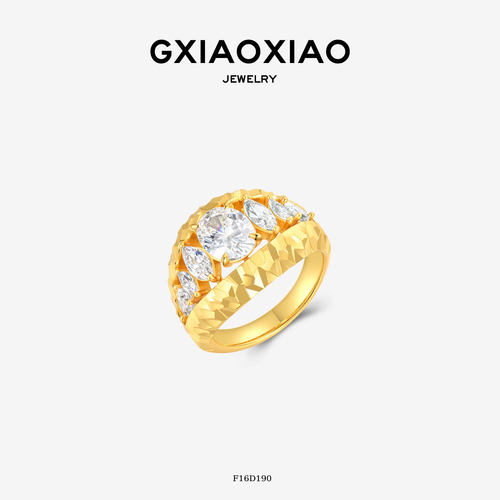 GXIAOXIAO法式轻奢车花戒指