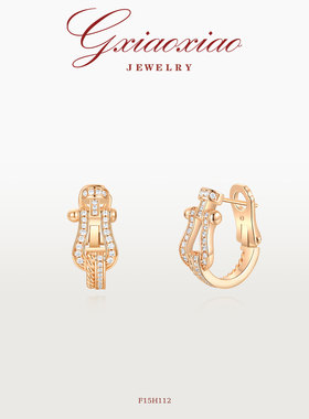G XIAOXIAO 法式气质时尚百搭马蹄耳环 F15H112 F15H113