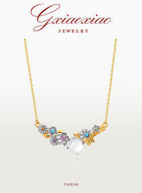 【花蝶幻梦】百搭花瓣蝴蝶项链