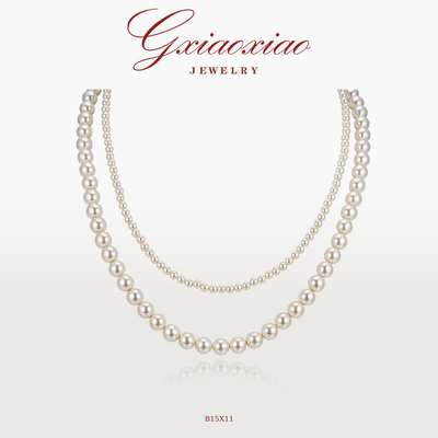 GXIAOXIAO百搭双层锁骨项链