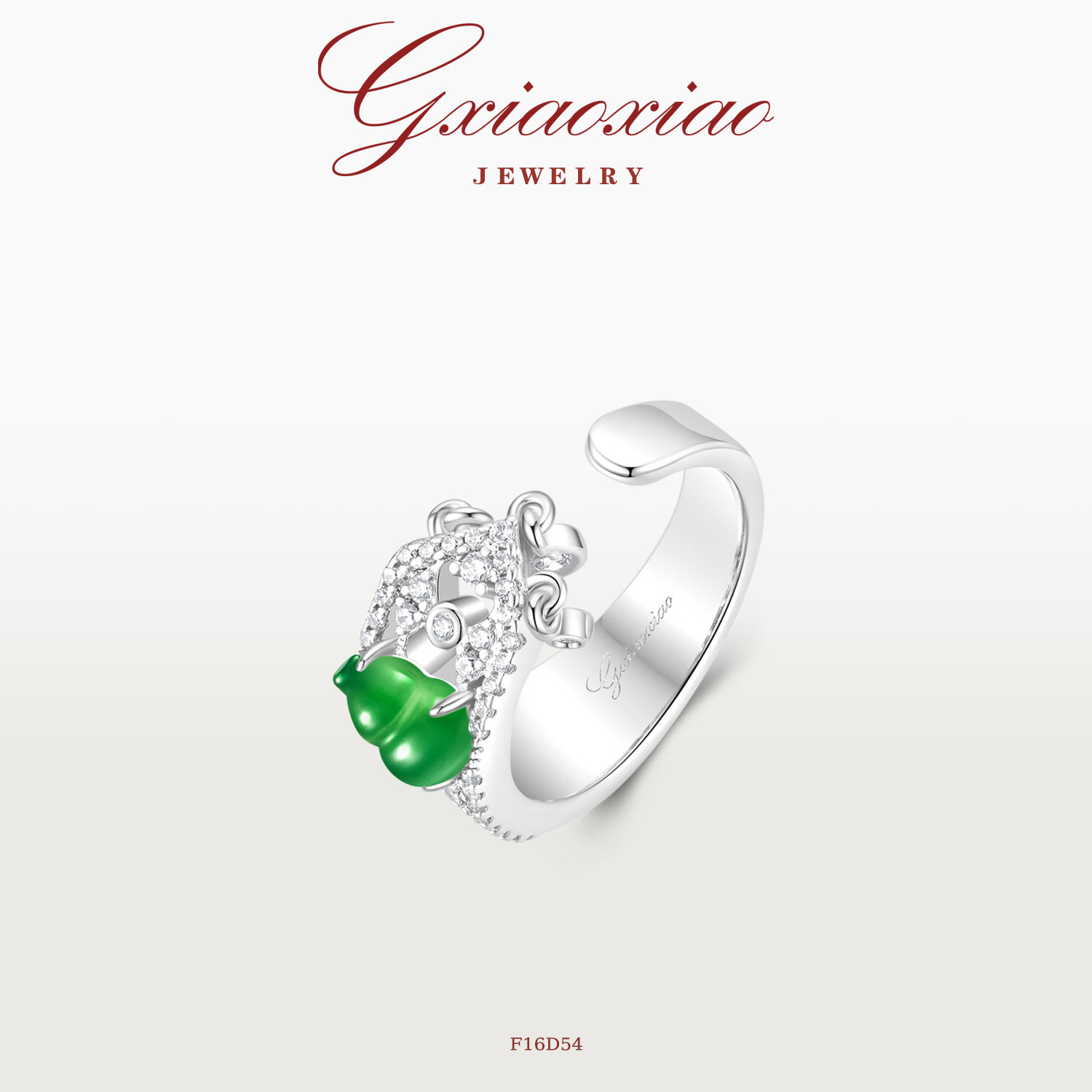 GXIAOXIAO复古高级葫芦戒指