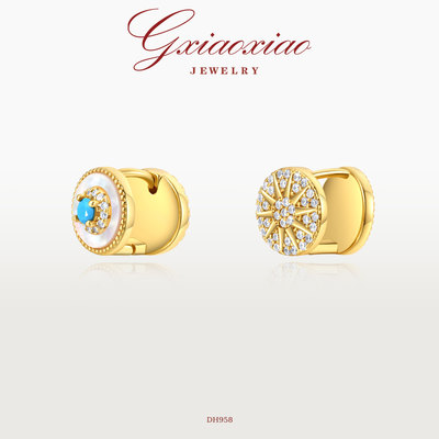 GXIAOXIAO百搭太阳花耳环