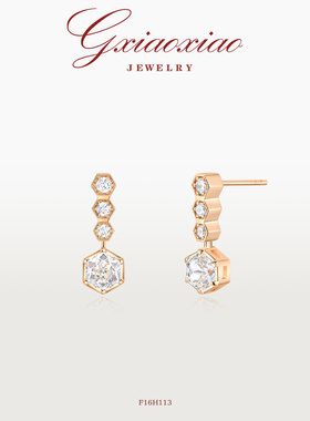 G XIAOXIAO 新年礼物 法式气质时尚百搭蜂巢耳环 F16H112 F16H113