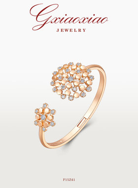 G XIAOXIAO 镀K金【蜂巢系列】法式气质高级手镯 F15Z41 F15Z42