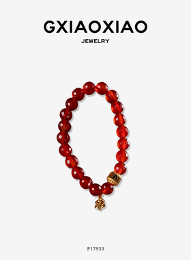 G XIAOXIAO 时尚气质高级百搭红色鸢尾花手串 F17S33