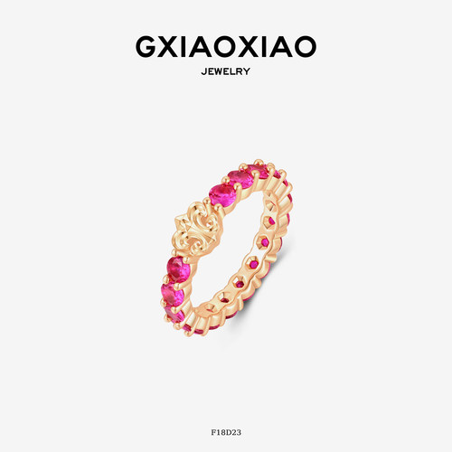gxiaoxioa显白玫红色氛围感戒指