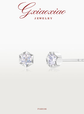 镀K金 925银针【女王切系列】法式蜂巢耳环 F16H106 F16H109