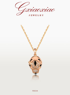 GXIAOXIAO气质高级感豹子项链