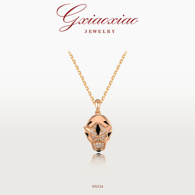 GXIAOXIAO气质高级感豹子项链