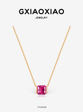 GXIAOXIAO轻奢小方糖锁骨项链