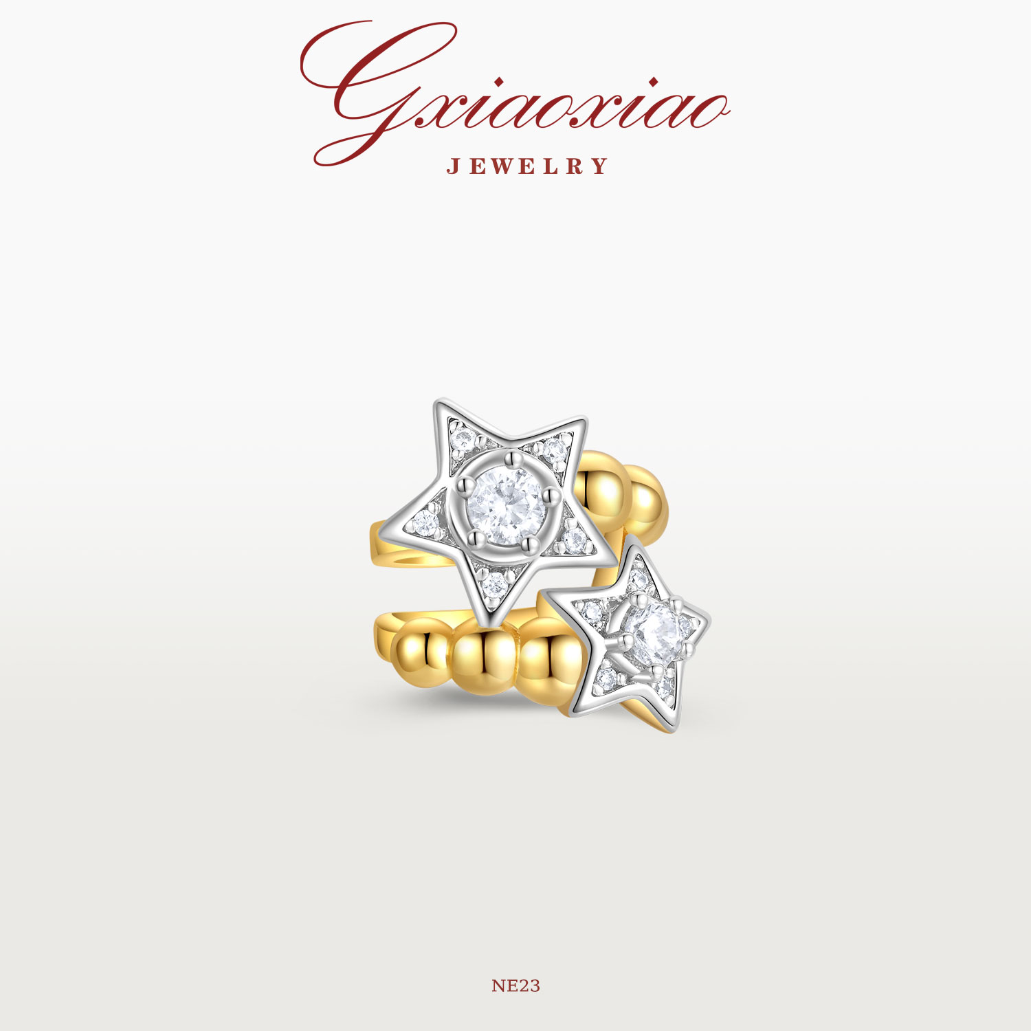 GXIAOXIAO【双子星系列】耳夹