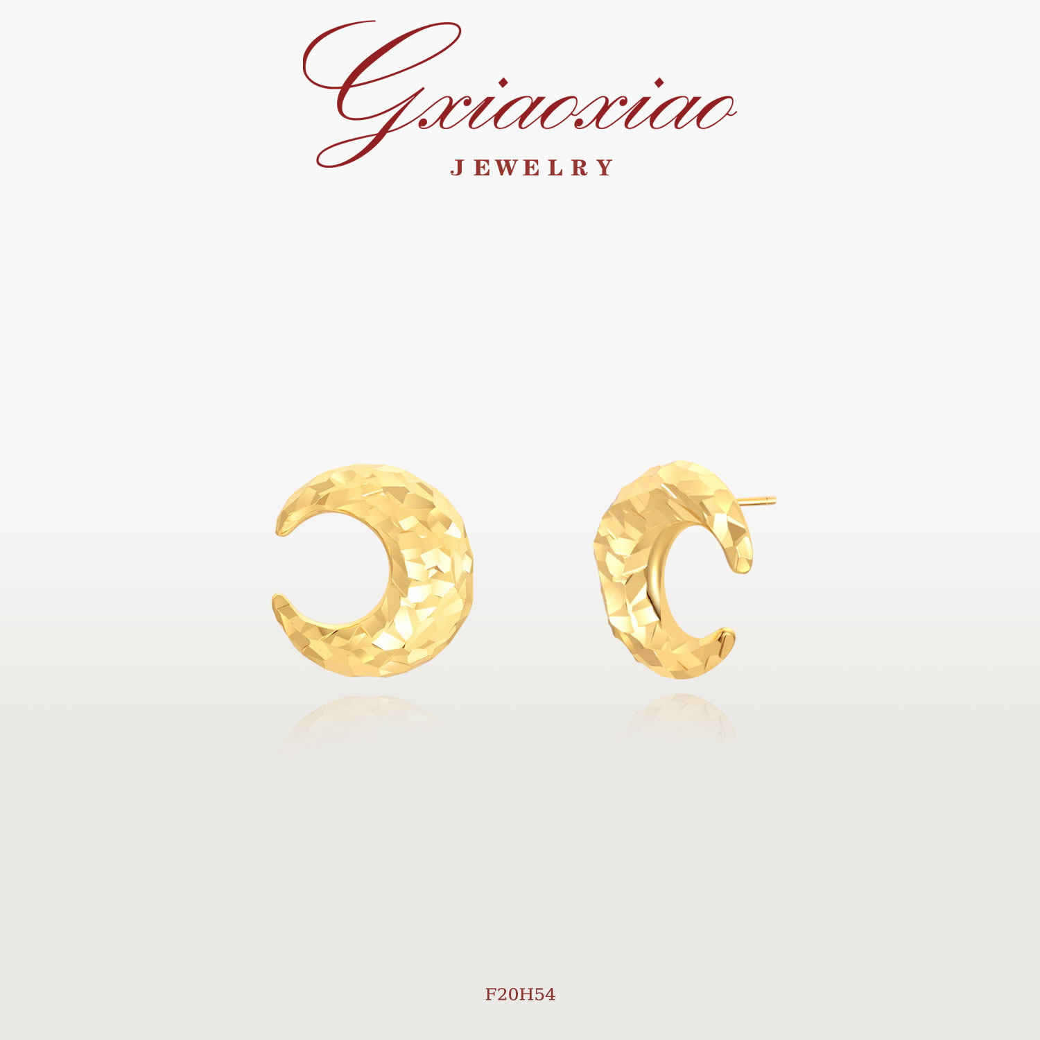 GXIAOXIAO高级百搭月亮耳环