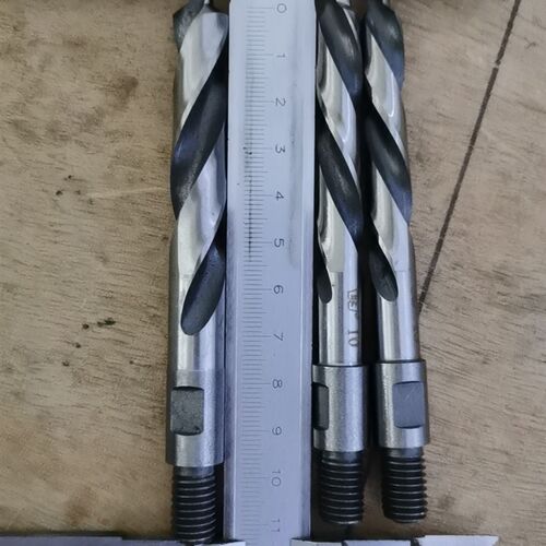 总长120MM含钴锁盒机三孔钻头 尾丝8/10锁孔钻头塑机门窗设备配件