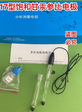 217双盐桥参比电极 双盐桥饱和甘汞电极 参比电极U型焊片接头开票