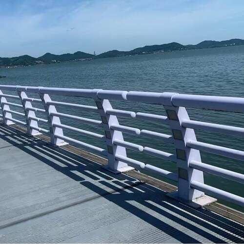 河道桥梁防撞护栏 立交桥适用防撞栏杆 不锈钢景观河道河边防护栏