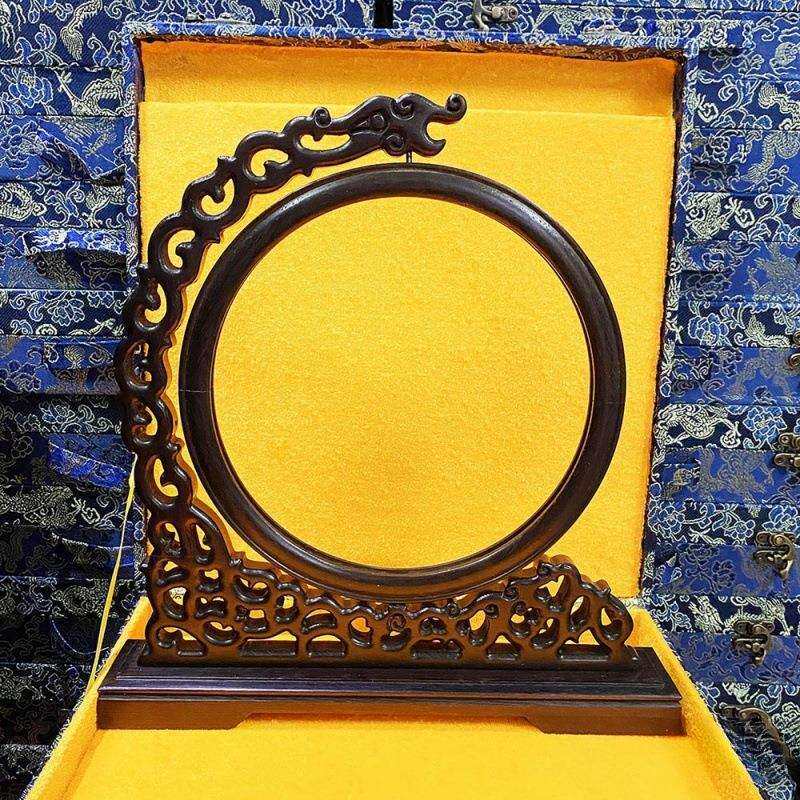 木质框架双面绣苏绣影楼相框剪纸摆件字麦秆画胎毛画镶嵌石头皮影