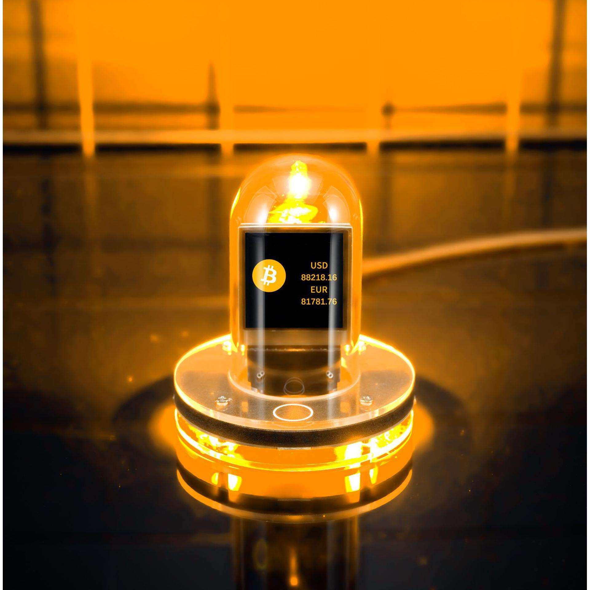 拟辉光管时钟天气电脑房装饰桌搭RGB电竞桌面摆件数字台钟男友