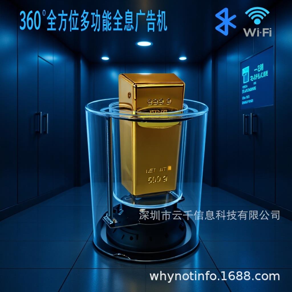 双排LED360度高清15cm3D全息风扇桌面裸眼3D全息风扇吸睛引流神器